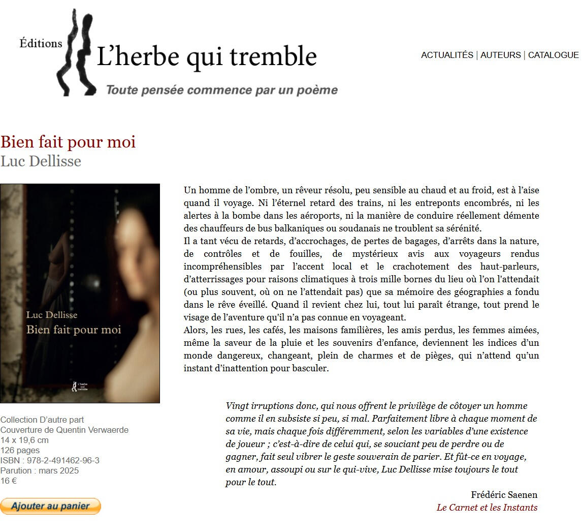 L’Herbe qui tremble couverture de livre par Quentin Verwaerde édition photographie L’Herbe qui tremble couverture de livre par Quentin Verwaerde édition photographie